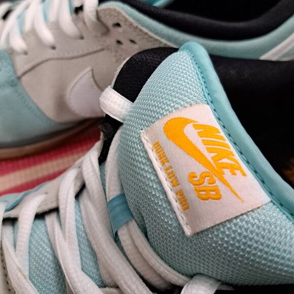 Nike SB Dunk Low Pro 304292-410 2014 Gulf Of Mexico Size 12 Men Glacier Ice/Whit - Picture 15 of 15